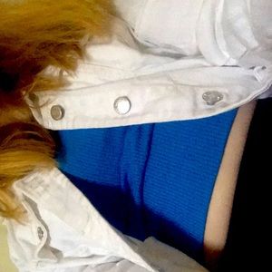 White Old Navy jean jacket